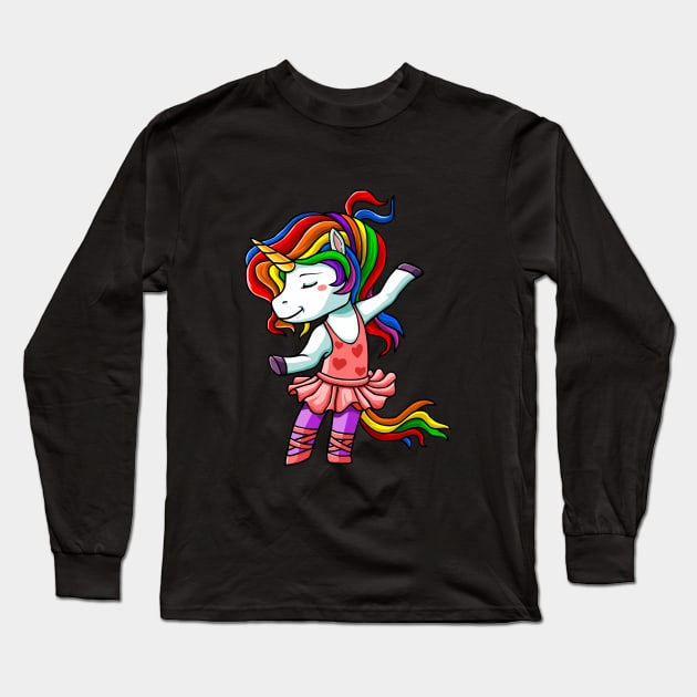 Ballerina Unicorn SHIRT ballet dancing girl dance Long Sleeve T-Shirt by ELFEINHALB